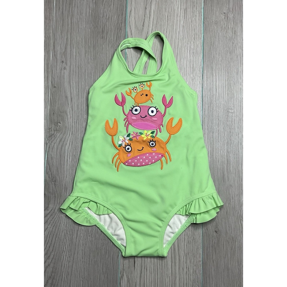 NWT Gymboree Green Crab Swimsuit‎ Size 12 To 18 Months